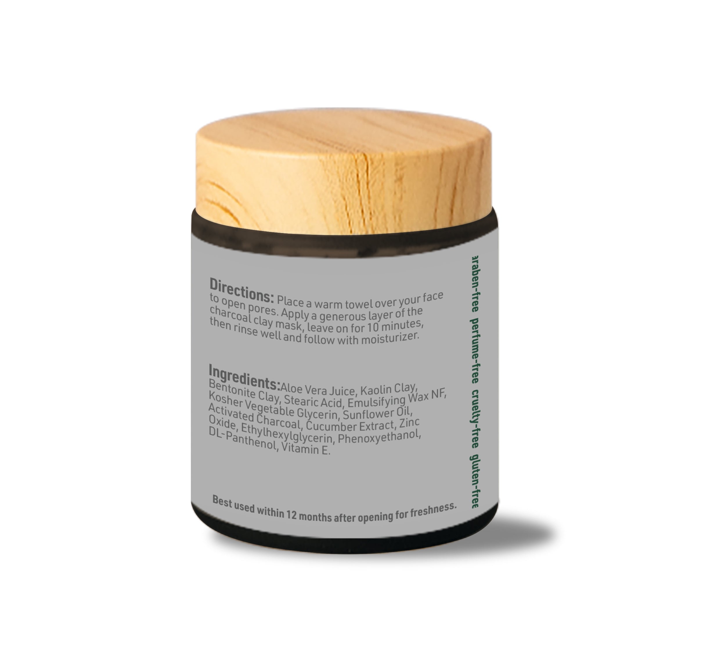 Aardeskin Activated Charcoal Face Mask - deep clean