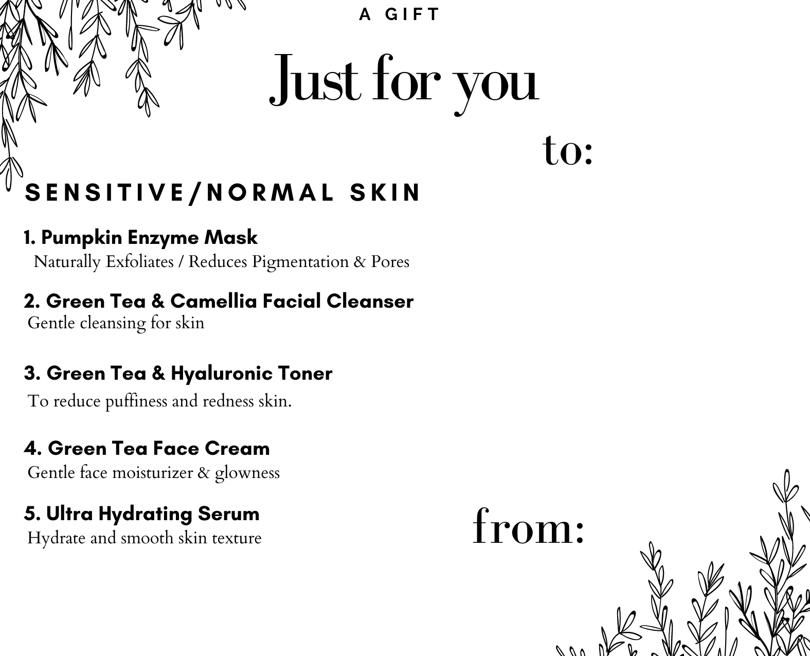Aardeskin Trial Set 1 for Sensitive/Normal Skin